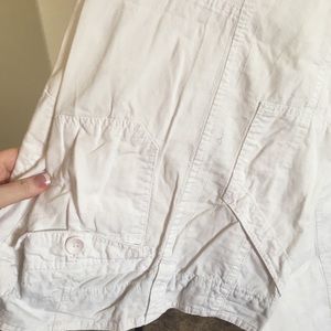 White walking pants.